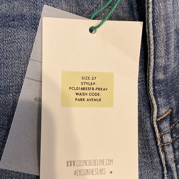 NWT Cosmic Blue Jeans w Zippers at Bottom - Picture 12 of 12